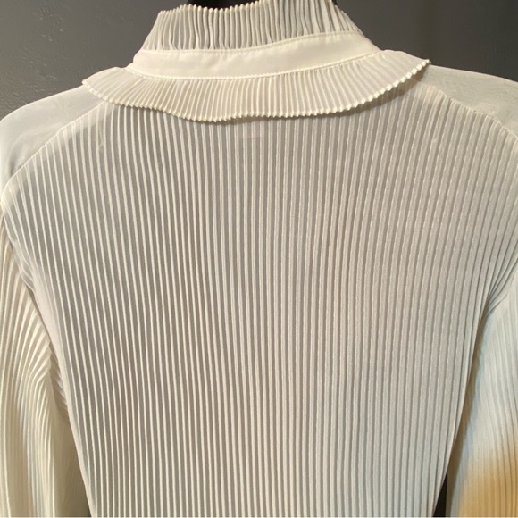 Worthington Sheer off-white Ruffle Blouse - Picture 10 of 16